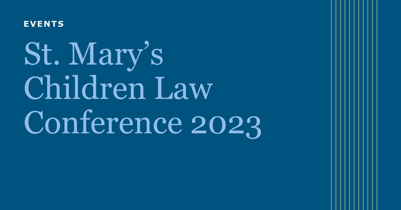 St Mary's Chambers Children Law Conference